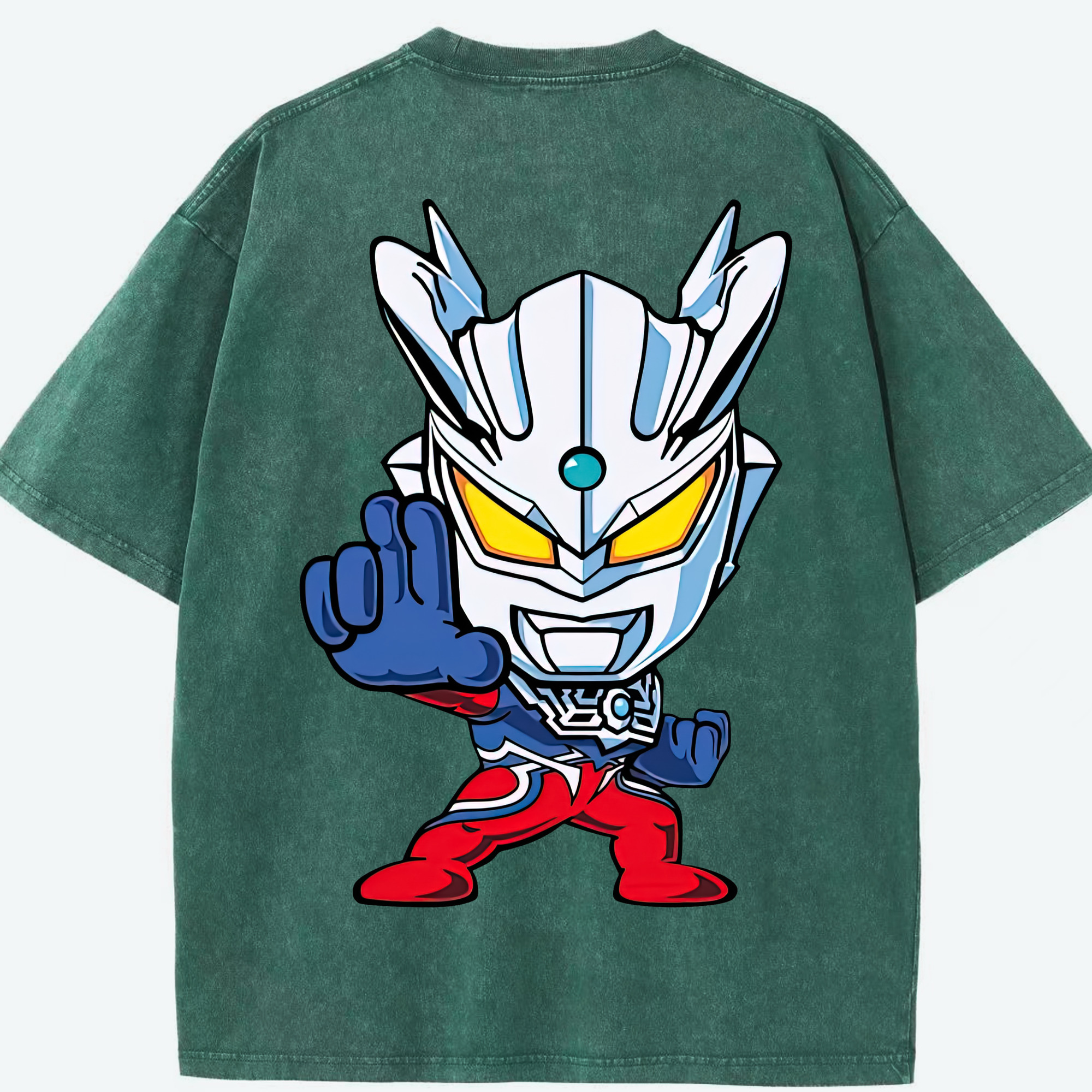 （画像用） ウルトラマン Ultraman 綿100% ヴィンテージ風 半袖Tシャツ（背面プリント）
